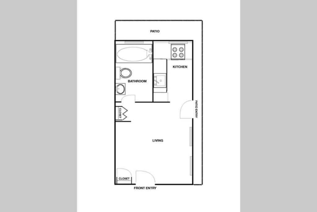 Rittenhouse Studio Apartment With Patio By Act Philadelphia Eksteriør bilde